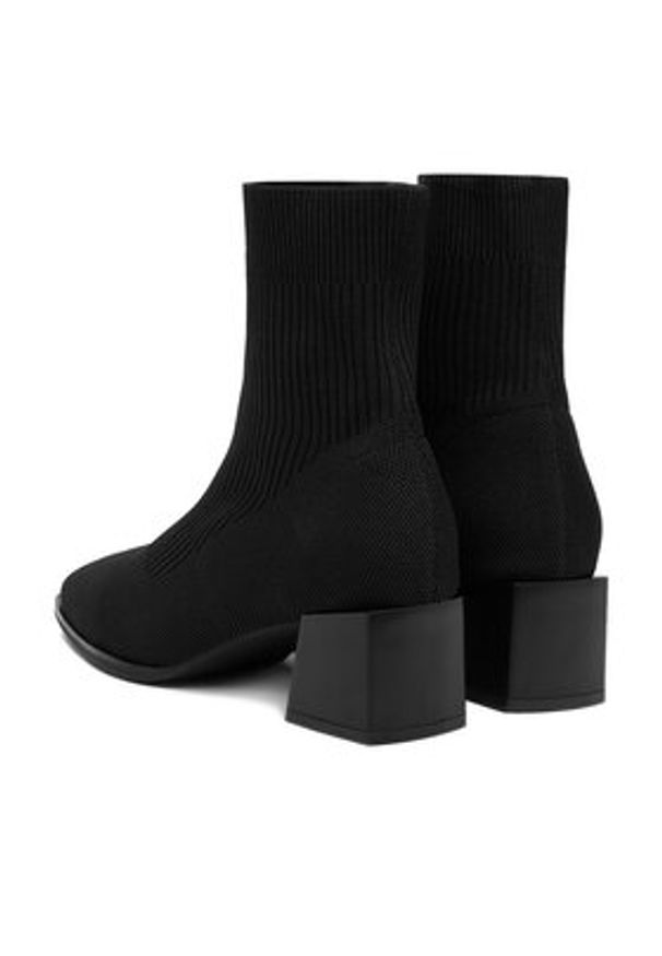 DeeZee Botki 9503A Czarny. Kolor: czarny. Materiał: materiał