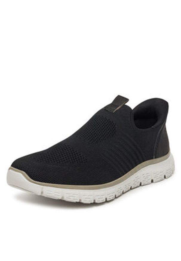 Rieker Półbuty B6659-00 Czarny. Kolor: czarny. Materiał: materiał