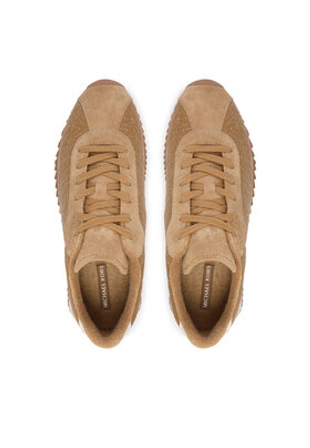 MICHAEL Michael Kors Sneakersy Rhodes 43R6RHFS1L Brązowy. Kolor: brązowy. Materiał: skóra
