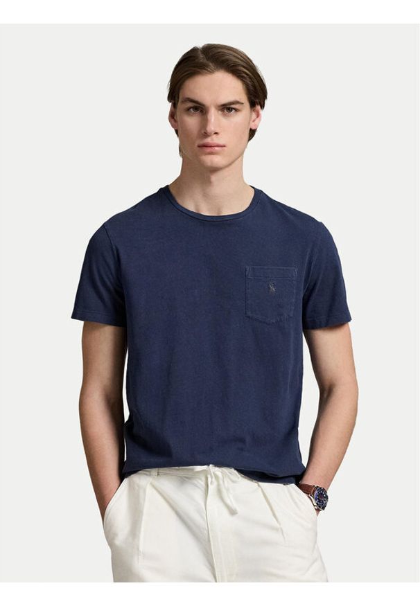 Polo Ralph Lauren T-Shirt 710964511001 Granatowy Regular Fit. Typ kołnierza: polo. Kolor: niebieski. Materiał: bawełna
