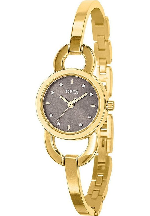 Zegarek Opex Zegarek damski Opex X4063MA1 CYRKONIE złoty. Kolor: złoty