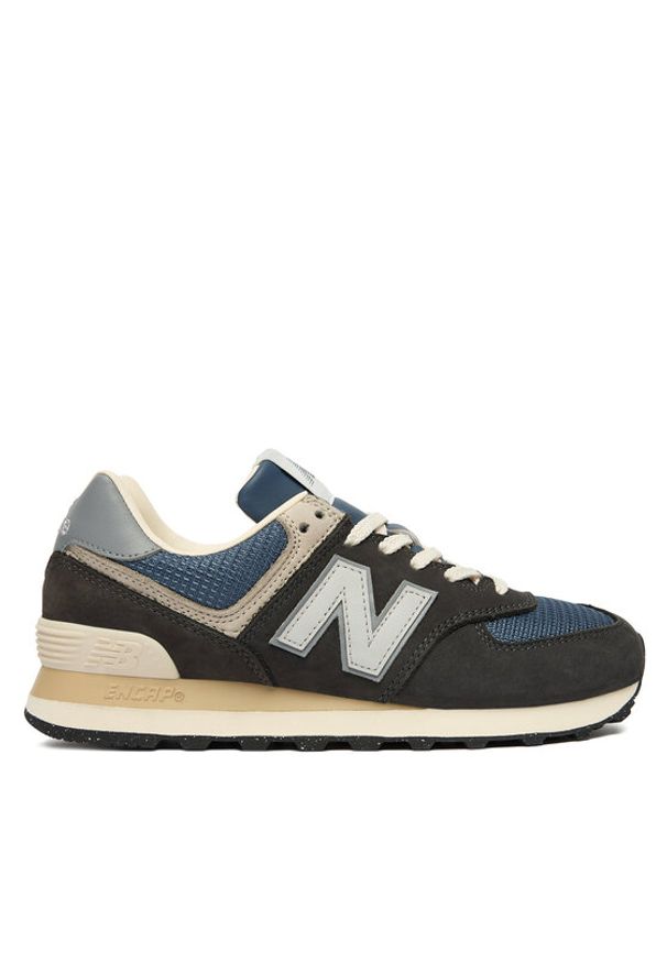 New Balance Sneakersy U574SGG W Czarny. Kolor: czarny. Materiał: skóra, nubuk. Model: New Balance 574