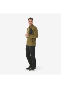 quechua - Polar turystyczny męski Quechua MH500 zamek. Materiał: poliester, elastan, poliamid, materiał. Sport: turystyka piesza