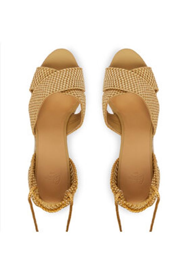 Castañer Espadryle Becca/8ED/298 Beżowy. Kolor: beżowy. Materiał: materiał