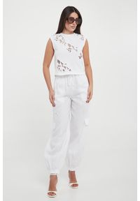 Twinset Milano - Top damski koronkowy TWINSET. Materiał: koronka #4