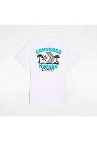 Koszulka Converse Con T-shirt M Con Nature Center Tee, Mężczyźni. Kolor: biały. Materiał: bawełna, materiał