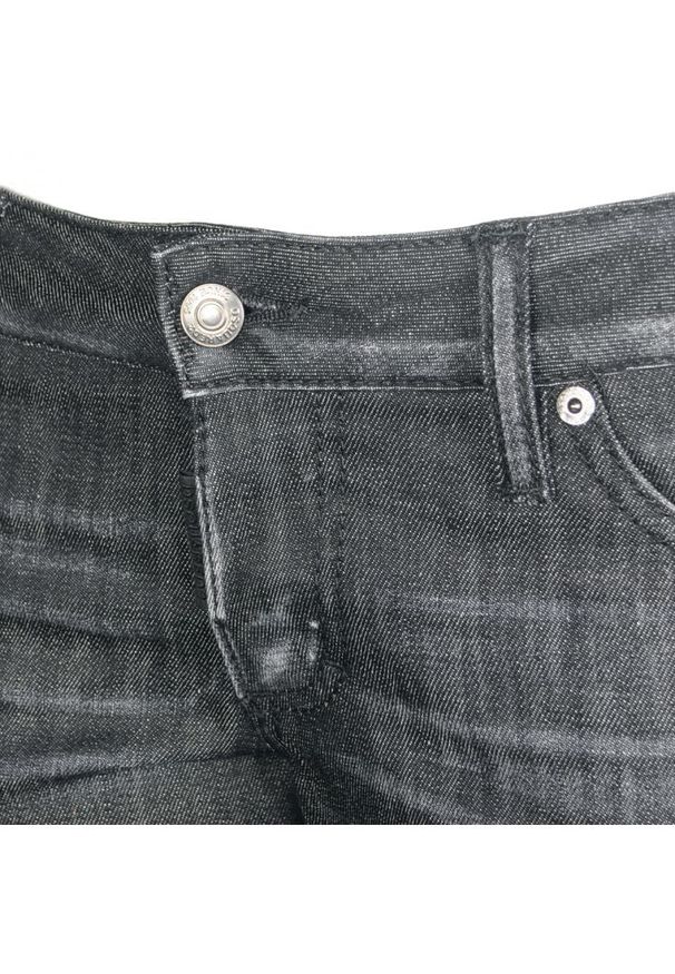 DSQUARED2 - Dsquared2 Jeansy "Jennifer" | S75LB0058 | Kobieta | Czarny. Okazja: na co dzień. Stan: obniżony. Kolor: czarny. Wzór: aplikacja. Styl: casual, elegancki