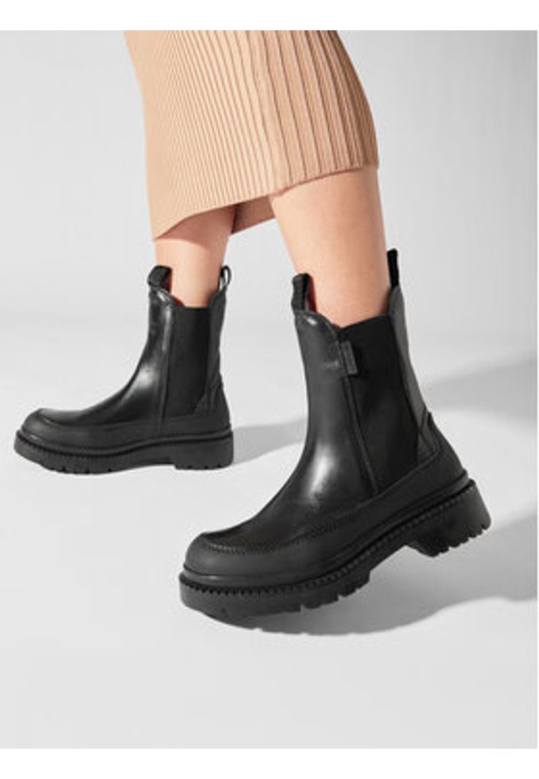 GANT - Gant Sztyblety Prepnovo Chelsea Boot 27551396 Czarny. Kolor: czarny. Materiał: skóra