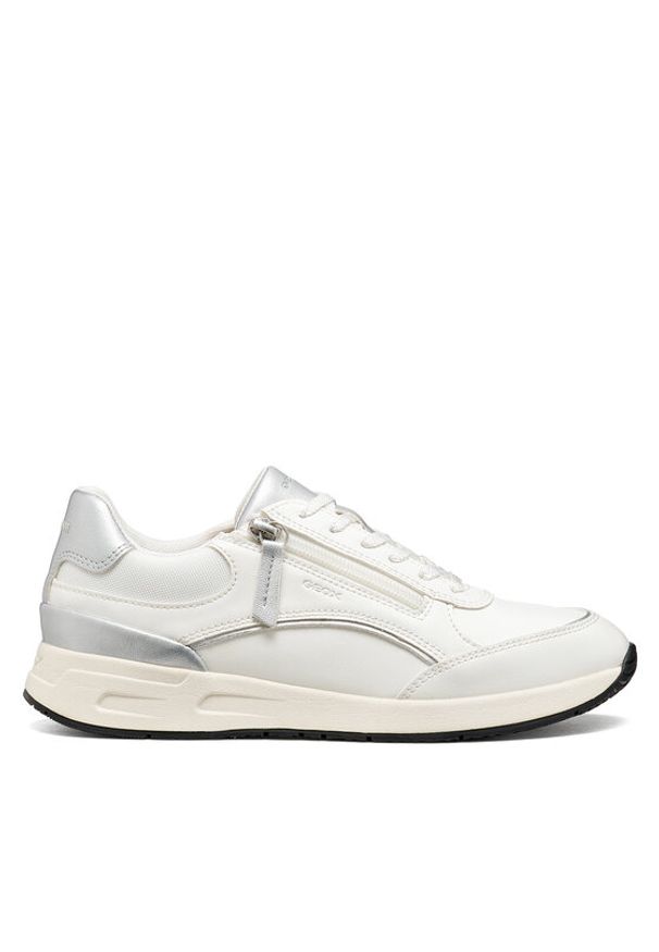 Geox Sneakersy D Bulmya D65NQB 05411 C1000 Biały. Kolor: biały. Materiał: skóra