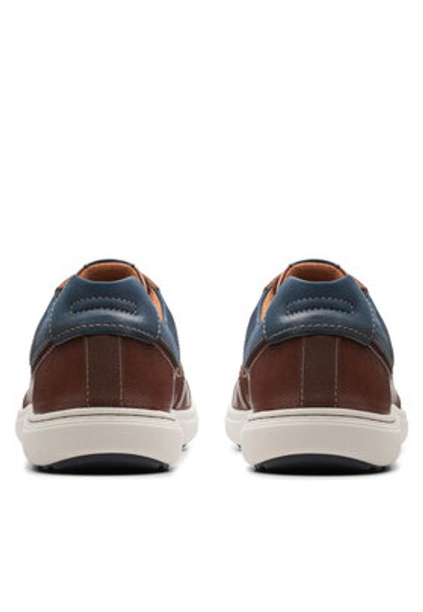 Clarks Sneakersy Mapstone Lace 26176886 Brązowy. Kolor: brązowy. Materiał: skóra
