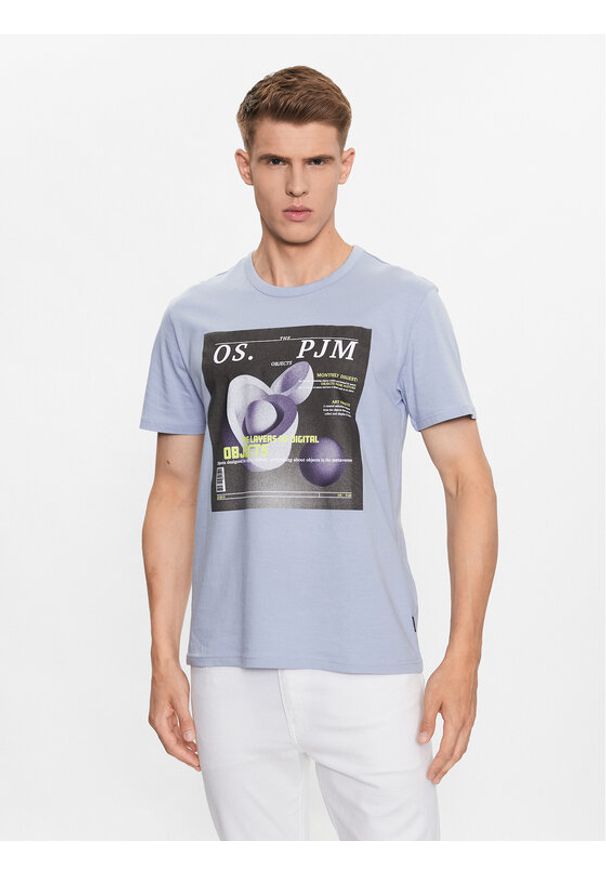 Only & Sons T-Shirt 22026378 Niebieski Regular Fit. Kolor: niebieski. Materiał: bawełna