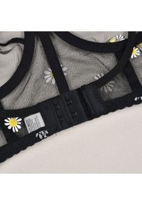 Intica - Komplet bieliźniarski z delikatnym wzorem i szerokimi ramiączkami Jeongeun. Kolor: czarny. Materiał: materiał #8