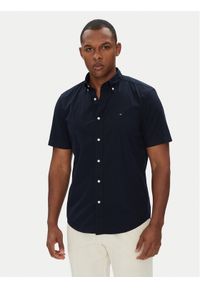 TOMMY HILFIGER - Tommy Hilfiger Koszula MW0MW37584 Granatowy Regular Fit. Kolor: niebieski. Materiał: bawełna