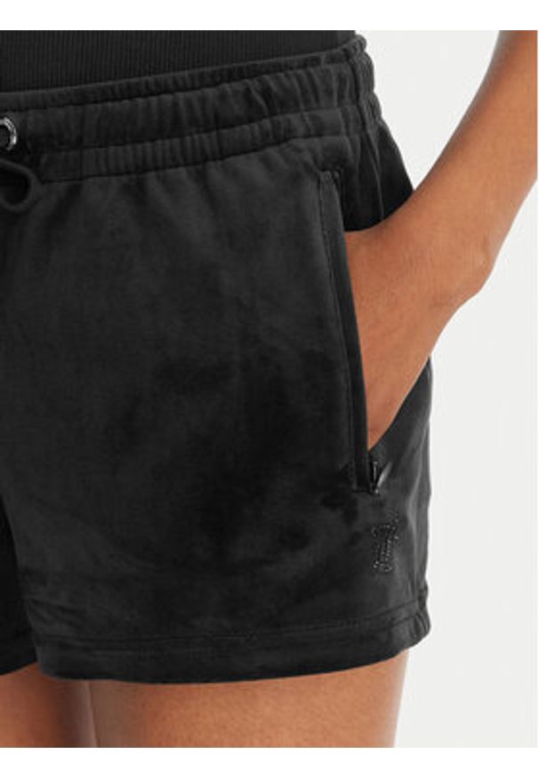 Juicy Couture Szorty sportowe Tamia JCWHS126305 Czarny Regular Fit. Kolor: czarny. Materiał: syntetyk
