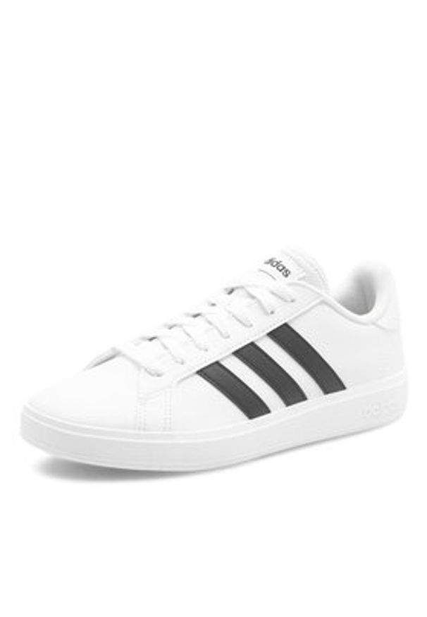 Adidas - adidas Sneakersy Grand Court Base 2.0 GW9261 Biały. Kolor: biały. Materiał: skóra