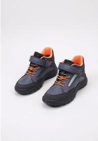 Buty juniorskie Geox Simbyos Abx. Kolor: pomarańczowy, niebieski, wielokolorowy. Sport: turystyka piesza