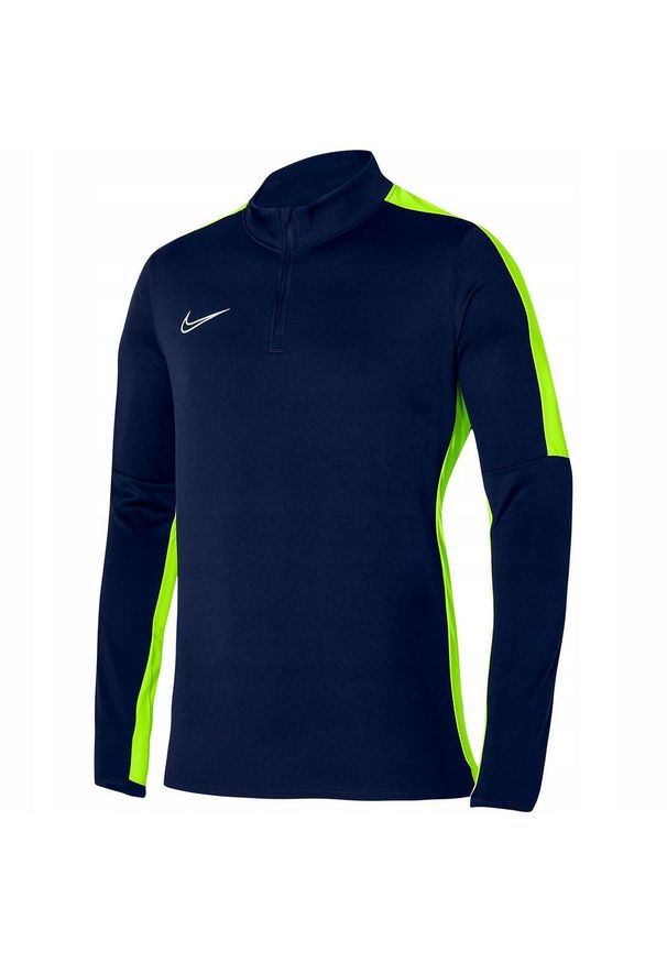 Nike - Męska Bluza Rozpinana Academy 23 Quarter Zip. Kolor: zielony, niebieski, wielokolorowy