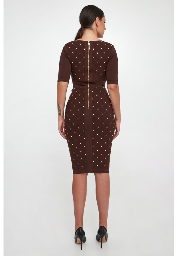 Elisabetta Franchi - Sukienka dzianinowa ELISABETTA FRANCHI. Materiał: dzianina