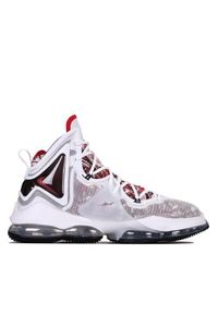 Buty koszykarskie męskie Nike Lebron 19 Sketch. Zapięcie: sznurówki. Kolor: biały. Materiał: materiał, syntetyk. Szerokość cholewki: normalna. Sport: koszykówka