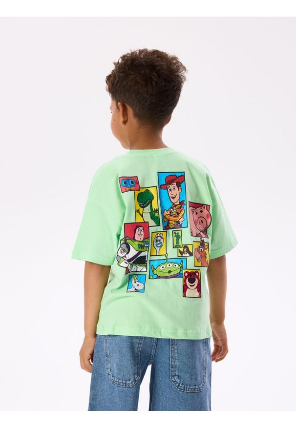 Reserved - T-shirt Toy Story - jasnozielony. Kolor: zielony. Materiał: bawełna, dzianina