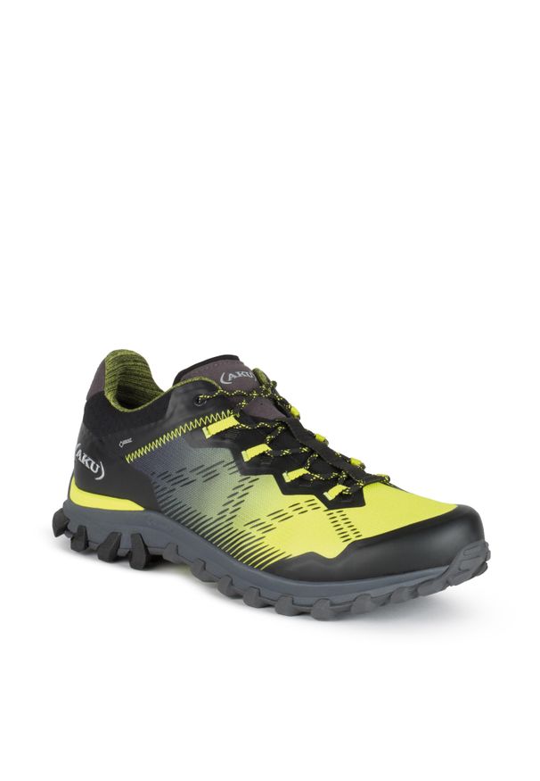 Buty trekkingowe męskie Aku Levia GTX. Kolor: żółty, wielokolorowy, czarny. Materiał: tkanina. Szerokość cholewki: normalna