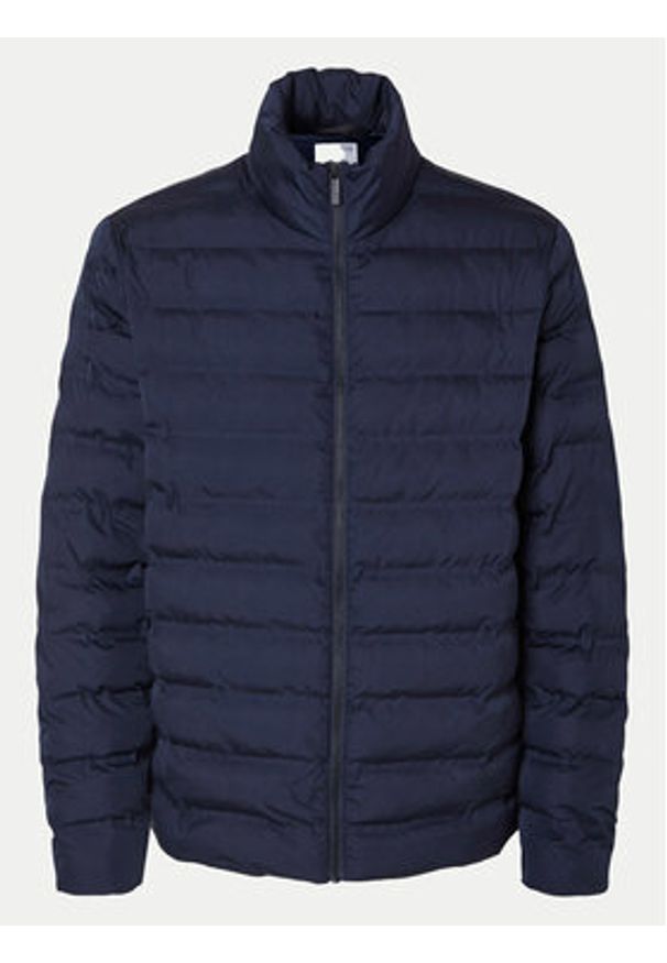 Selected Homme Kurtka przejściowa 16089395 Granatowy Regular Fit. Kolor: niebieski. Materiał: syntetyk