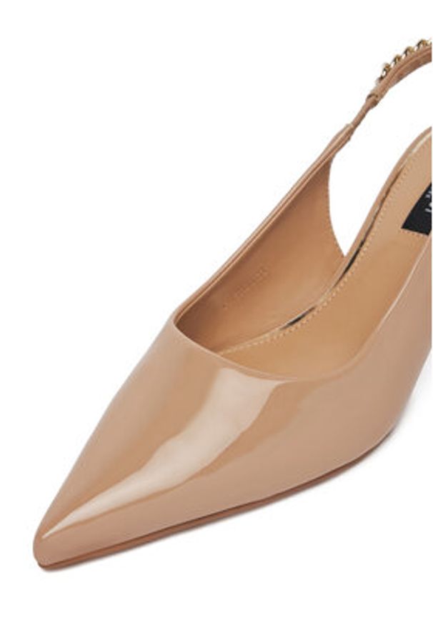 Nine West Czółenka PXSH28-31 Beżowy. Kolor: beżowy. Materiał: skóra