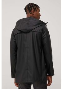 Jack & Jones kurtka przeciwdeszczowa męska kolor czarny przejściowa. Okazja: na co dzień. Kolor: czarny. Materiał: materiał. Długość rękawa: raglanowy rękaw. Wzór: aplikacja. Styl: casual #3