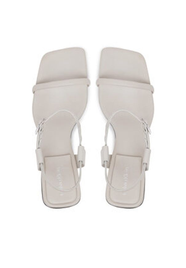 Calvin Klein Sandały Block Heel Sandal 75 Lth HW0HW02650 Szary. Kolor: szary. Materiał: skóra