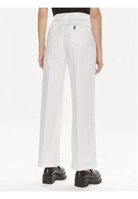 Liu Jo Spodnie materiałowe MA4276 T7144 Biały Relaxed Fit. Kolor: biały. Materiał: bawełna, syntetyk