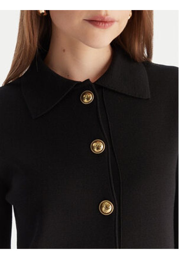 Luisa Spagnoli Sukienka dzianinowa Magilla 100109 Czarny Regular Fit. Kolor: czarny. Materiał: wełna