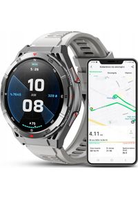 JG Smart - SMARTWATCH MĘSKI GPS ZEGAREK WODOODPORNY KOMPAS AMOLED BAROMETR ROZMOWY PL. Rodzaj zegarka: smartwatch