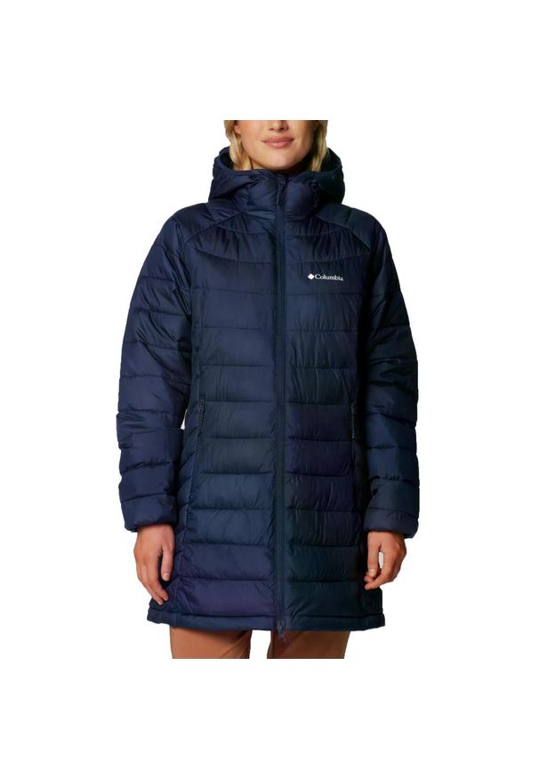 columbia - Kurtka COLUMBIA POWDER LITE II MID JACKET Niebieski. Kolor: niebieski. Materiał: syntetyk