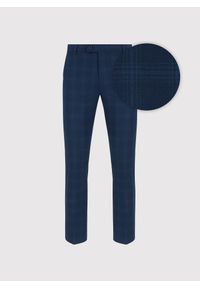 Pako Lorente - PAKO LORENTE – Spodnie garniturowe w kratę. Okazja: na spotkanie biznesowe. Materiał: wiskoza, poliester. Styl: elegancki, biznesowy #9
