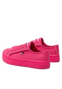Tommy Jeans Tenisówki Mono Color Flatform EN0EN01823 Różowy. Kolor: różowy. Materiał: materiał
