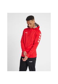 Bluza sportowa z kapturem męska Hummel Go Cotton Hoodie. Typ kołnierza: kaptur. Kolor: czerwony, różowy, wielokolorowy. Sport: taniec, joga i pilates