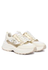 Liu Jo Sneakersy Eva 06 BF5035 PX026 Beżowy. Kolor: beżowy. Materiał: skóra