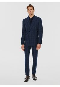 Pako Lorente - PAKO LORENTE – Spodnie garniturowe w kratę. Okazja: na spotkanie biznesowe. Materiał: poliester, wiskoza. Styl: biznesowy, elegancki #4