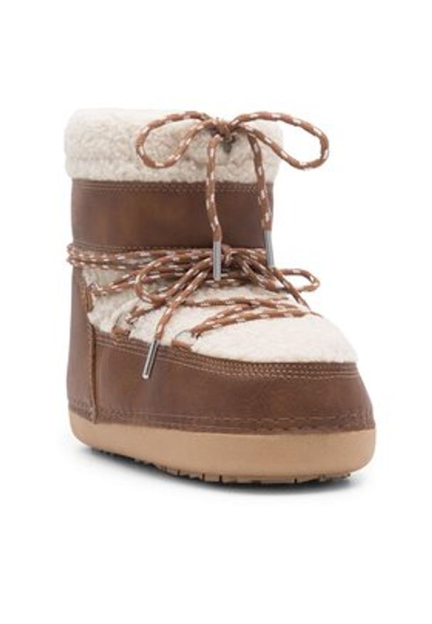 Jenny Fairy Śniegowce NS904B-01 Brązowy. Kolor: brązowy. Materiał: materiał