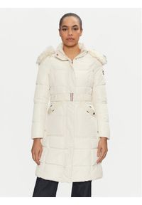 Artigli - ARTIGLI Płaszcz zimowy ACPM000300 Écru Regular Fit. Materiał: syntetyk. Sezon: zima