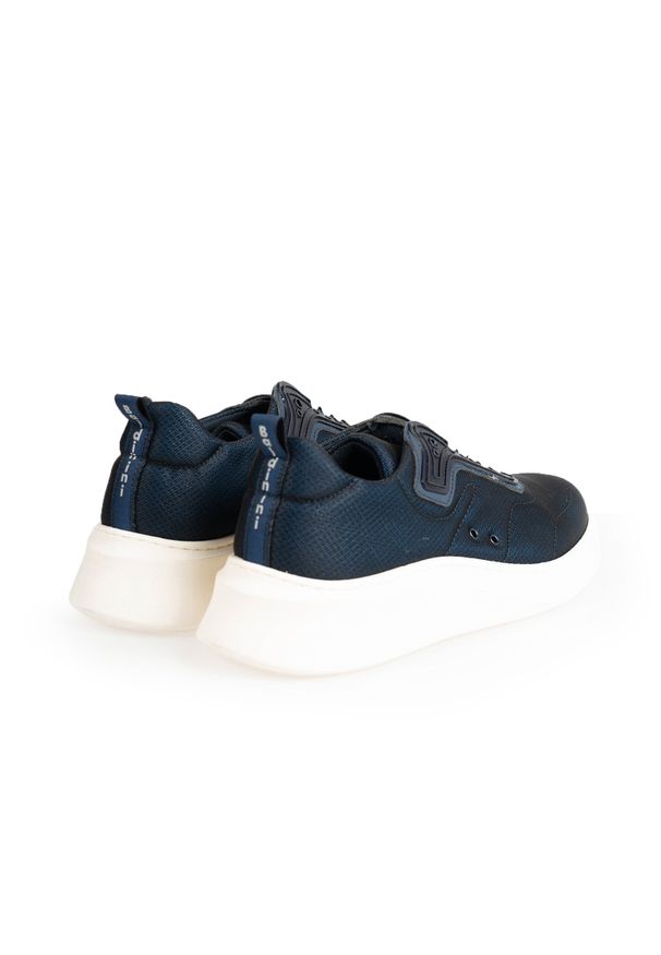 Baldinini Sneakersy "Vectra" | UE0407P00VECT | Sne U Vectra | Mężczyzna | Niebieski. Kolor: niebieski. Materiał: materiał, skóra