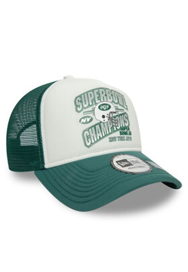 New Era Czapka z daszkiem New York Jets Superbowl 60595294 Biały. Kolor: biały. Materiał: materiał, nylon
