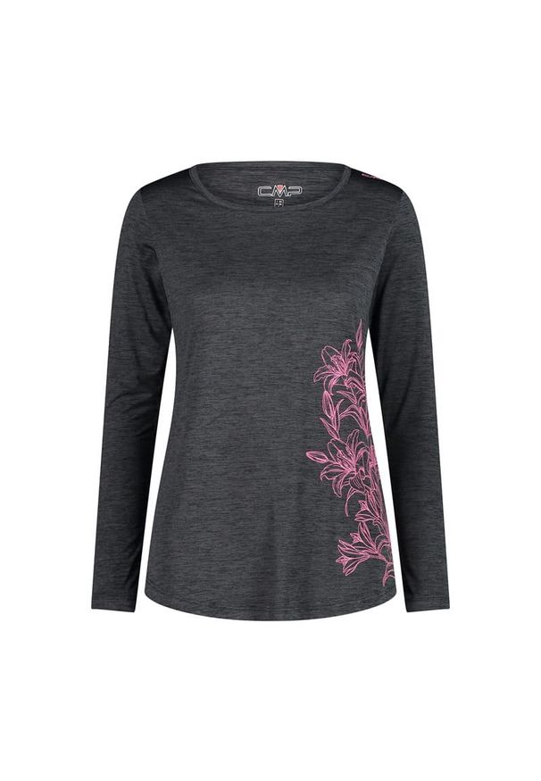 Koszulka damska turystyczna CMP 33N5596. Kolor: czarny