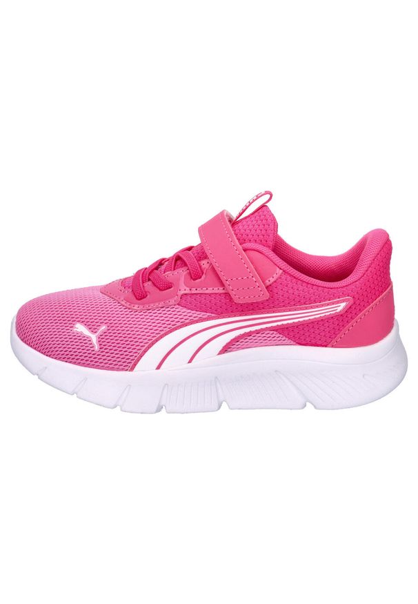 Puma FlexFocus Modern AC+ PS dziecięce buty różowe rozmiar 29. Zapięcie: rzepy. Kolor: wielokolorowy, biały, różowy. Szerokość cholewki: normalna. Sport: bieganie