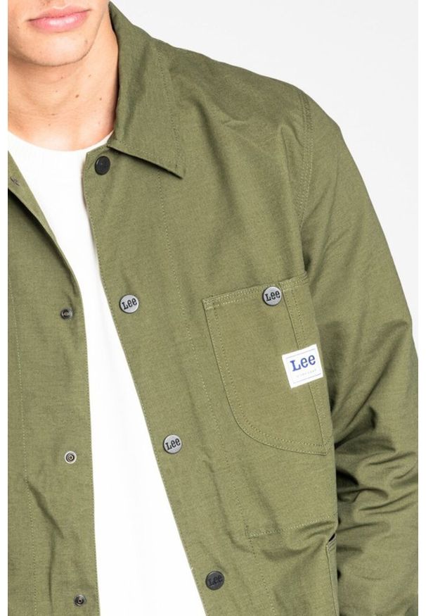 Lee - LEE LOCO JACKET MĘSKA KURTKA PRZEJŚCIOWA WIATRÓWKA OLIVE L87EXSK