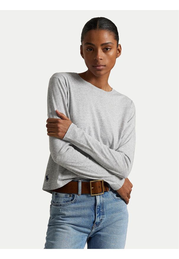 Polo Ralph Lauren Bluzka 211967103003 Szary Classic Fit. Typ kołnierza: polo. Kolor: szary. Materiał: bawełna