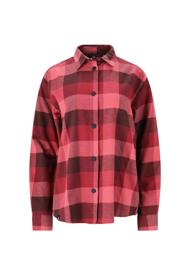 Koszula damska Whistler Riglet. Okazja: na co dzień. Kolor: pomarańczowy, czerwony, wielokolorowy. Materiał: bawełna. Styl: casual, klasyczny