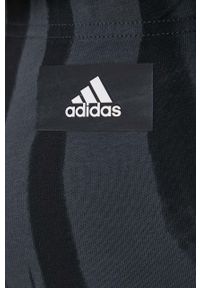adidas Performance legginsy H67085 damskie kolor czarny wzorzyste. Kolor: czarny. Materiał: materiał, dzianina #3