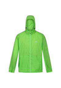 Regatta - Kurtka trekkingowa męska Pack It Jacket III kieszonkowa. Kolor: zielony. Materiał: poliamid