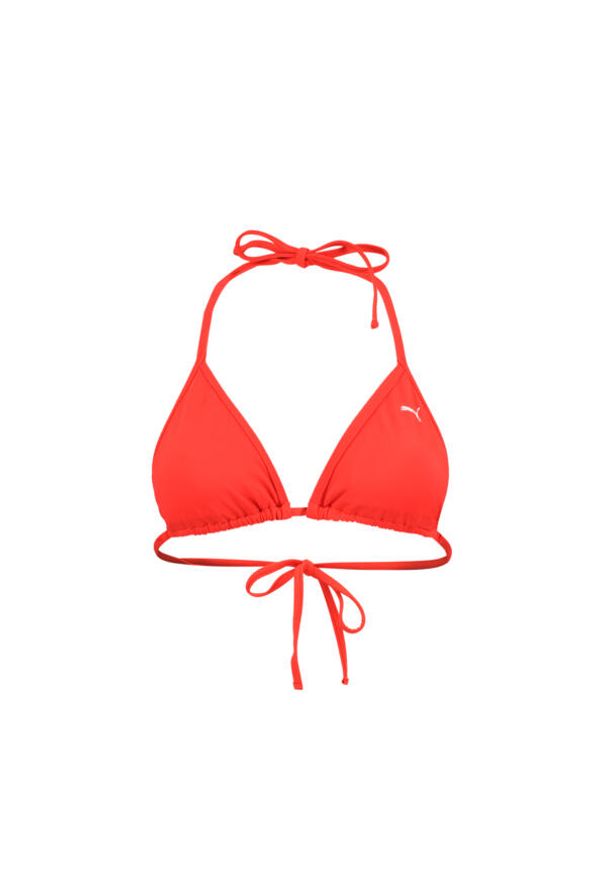 Damska góra od bikini Puma w kształcie trójkąta w kolorze czerwonym. Kolor: czerwony. Materiał: poliester
